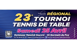 Tournoi Régional - TT Germinois