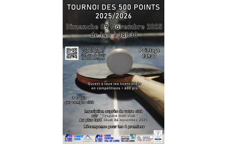 Tournoi des 500 Pts